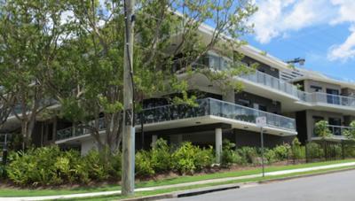 Modern four-storey residential unit complex in Thornlands, surveyed for building format subdivision and development plan of subdivision (DP) documentation